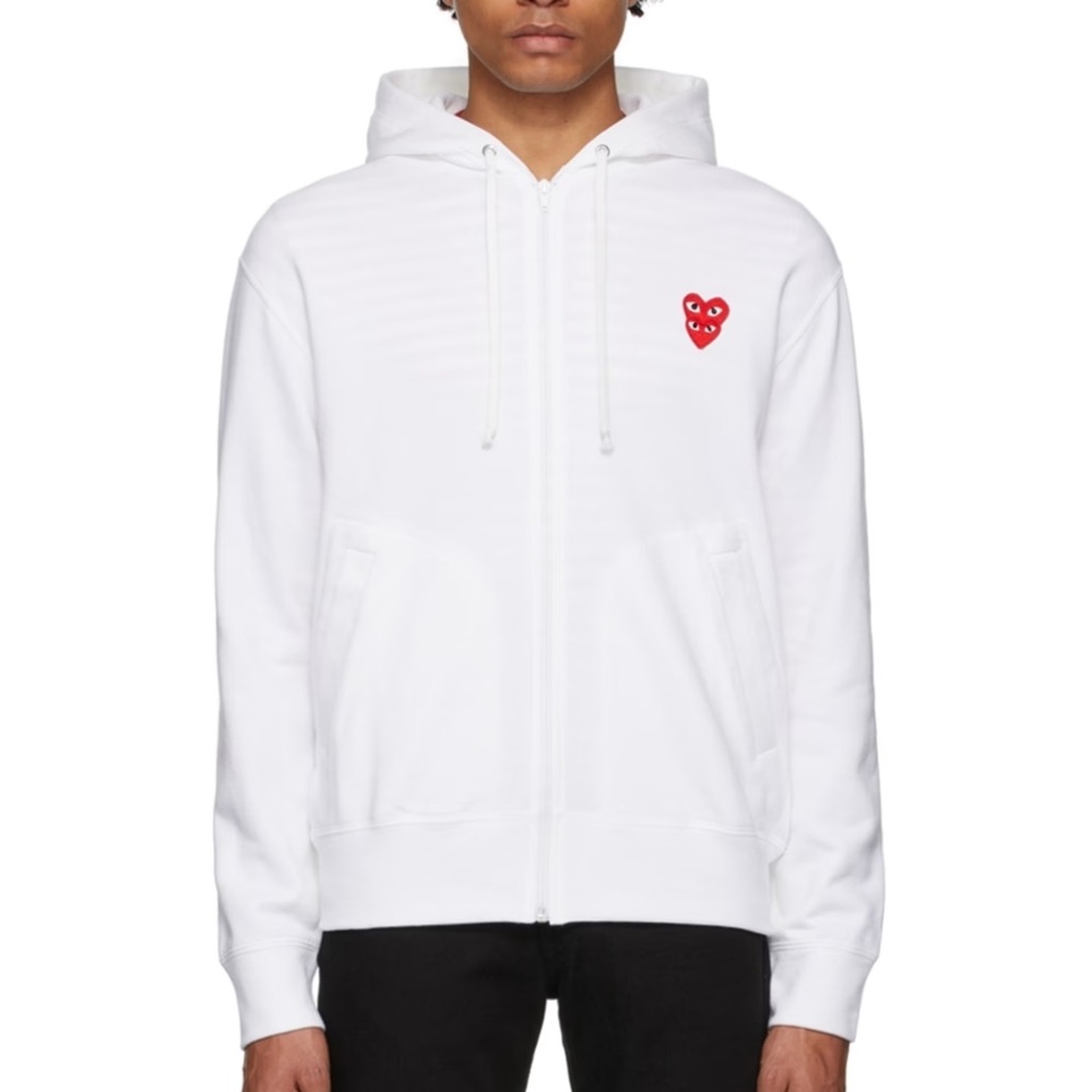 Comme des Garçons Play White Hoodie
